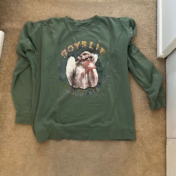 New Boys Lie Sweatshirt Green OS - Picture 1 of 4